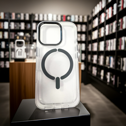 Cover trasparente magsafe Iphone 16 pro - titanio - MOKO