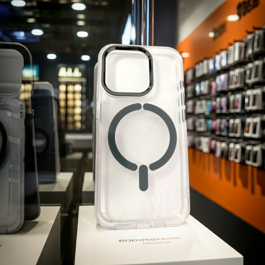 Cover trasparente iPhone 15 Pro MagSafe  titanio - MOKO