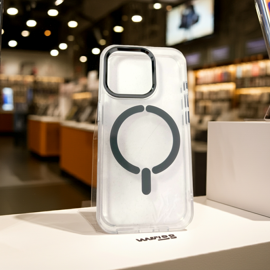 Cover trasparente iPhone 15 Pro MagSafe  titanio - MOKO