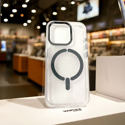 Cover trasparente iPhone 15 Pro MagSafe  titanio - MOKO