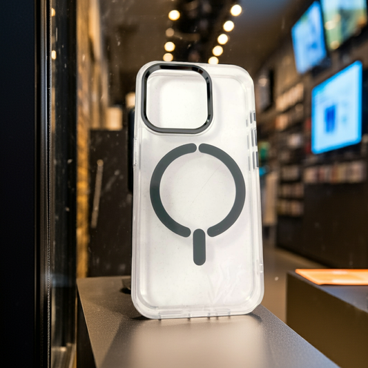 Cover trasparente iPhone 15 Pro MagSafe  titanio - MOKO