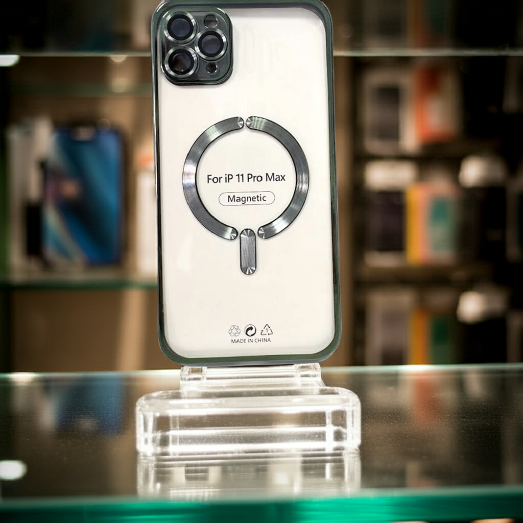 Cover trasparente iPhone 11 Pro Max MagSafe - Verde - MOKO