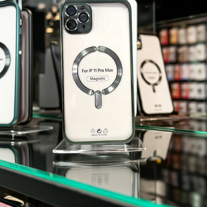 Cover trasparente iPhone 11 Pro Max MagSafe - Verde - MOKO