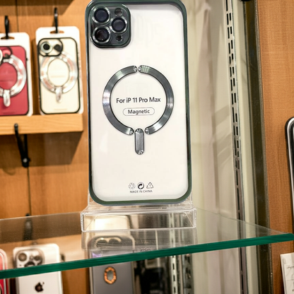 Cover trasparente iPhone 11 Pro Max MagSafe - Verde - MOKO