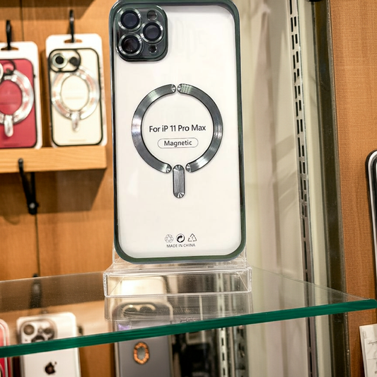 Cover trasparente iPhone 11 Pro Max MagSafe - Verde - MOKO