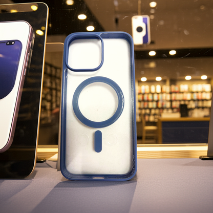 Cover trasparente iPhone 14 Pro Max MagSafe - Indaco - MOKO