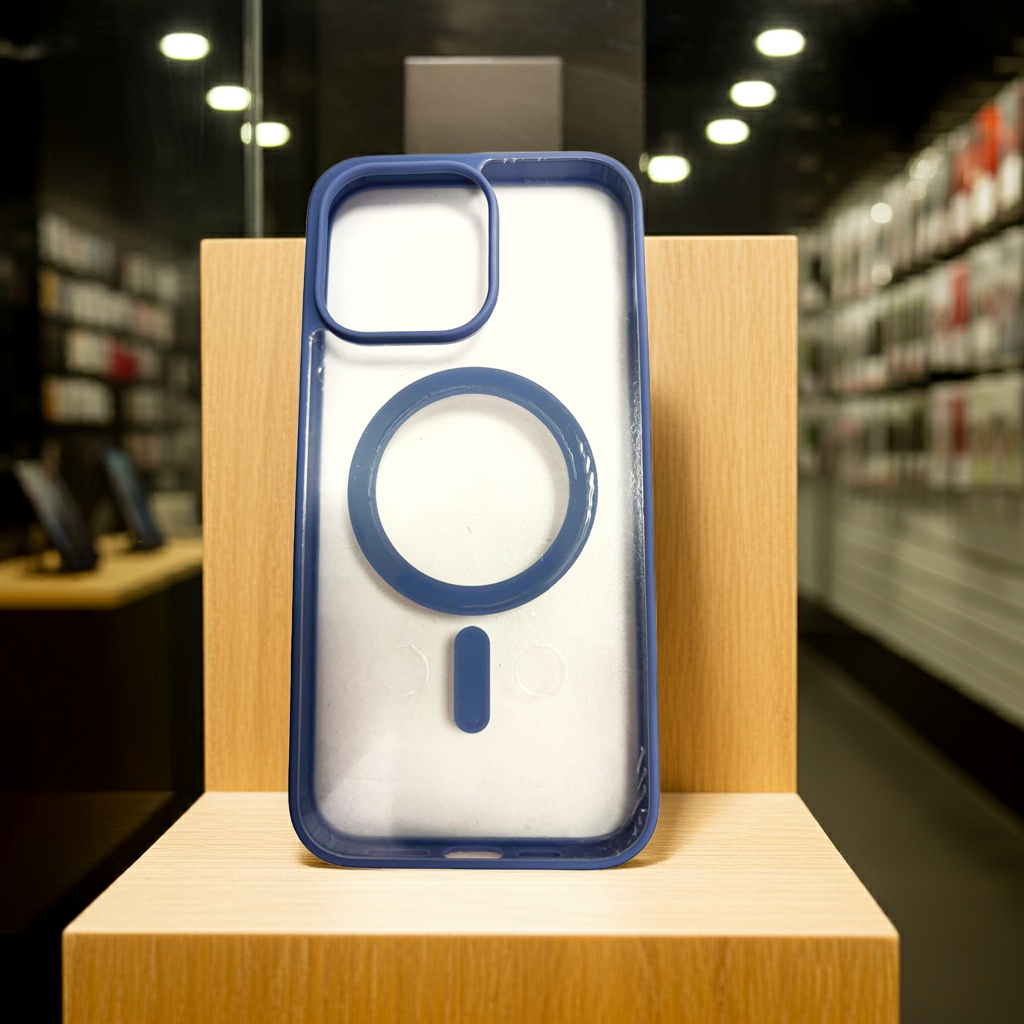 Cover trasparente iPhone 14 Pro Max MagSafe - Indaco - MOKO