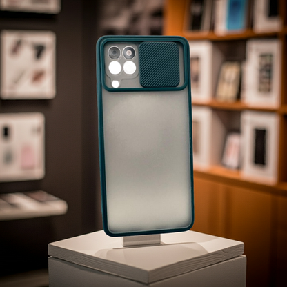 Cover Verde Samsung Galaxy A22 4G Semitrasparente - MOKO