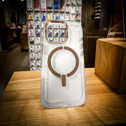 Cover trasparente iPhone 16 Pro MagSafe in rame - MOKO