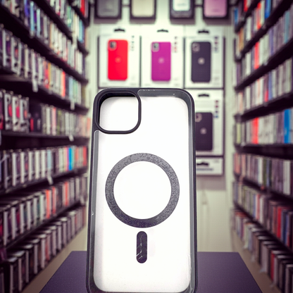 Cover trasparente magsafe Iphone 15 Plus-  viola scuro - MOKO