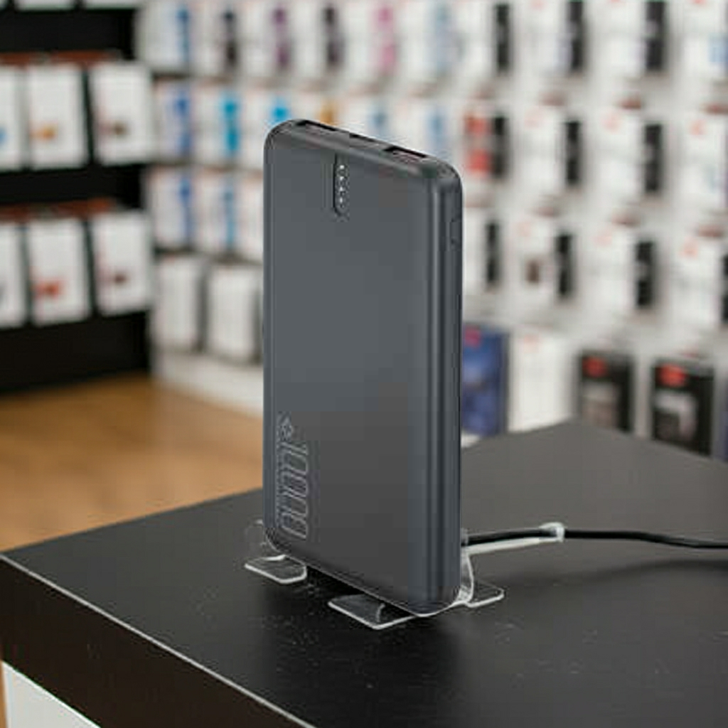 Power Bank Nero Ricarica Veloce - Design Compatto per Dispositivi Sempre Carichi - MOKO