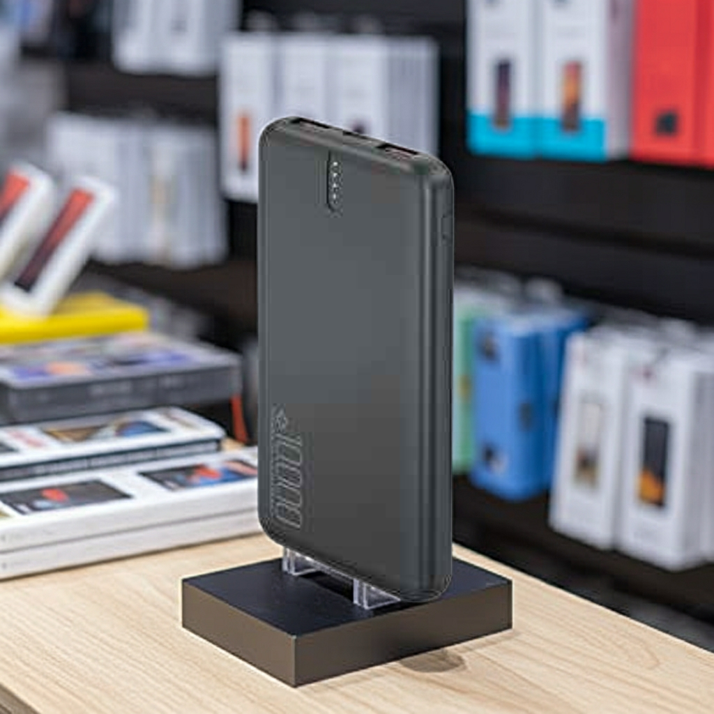 Power Bank Nero Ricarica Veloce - Design Compatto per Dispositivi Sempre Carichi - MOKO