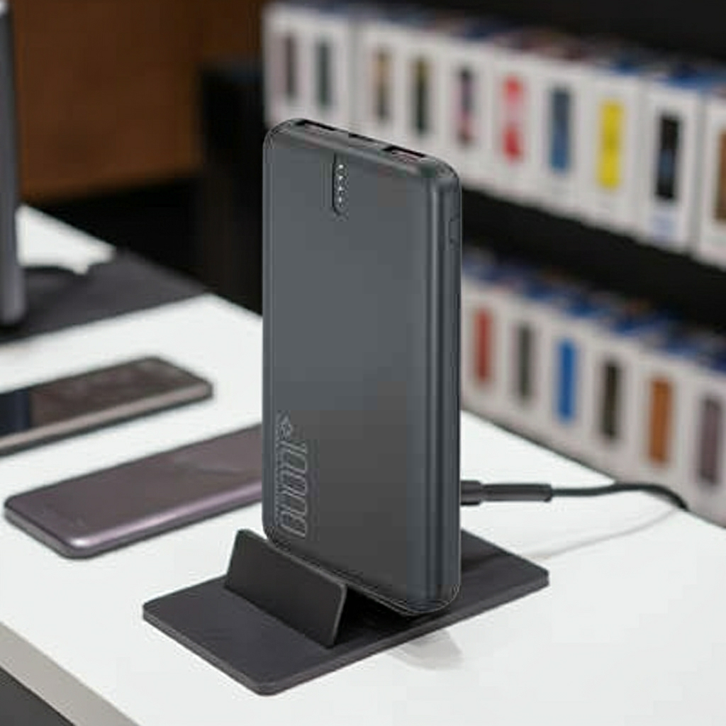 Power Bank Nero Ricarica Veloce - Design Compatto per Dispositivi Sempre Carichi - MOKO