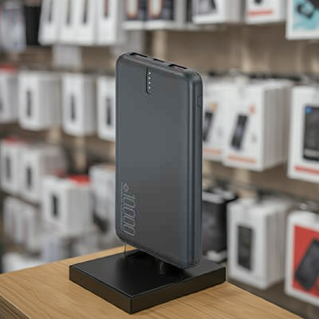 Power Bank Nero Ricarica Veloce - Design Compatto per Dispositivi Sempre Carichi - MOKO