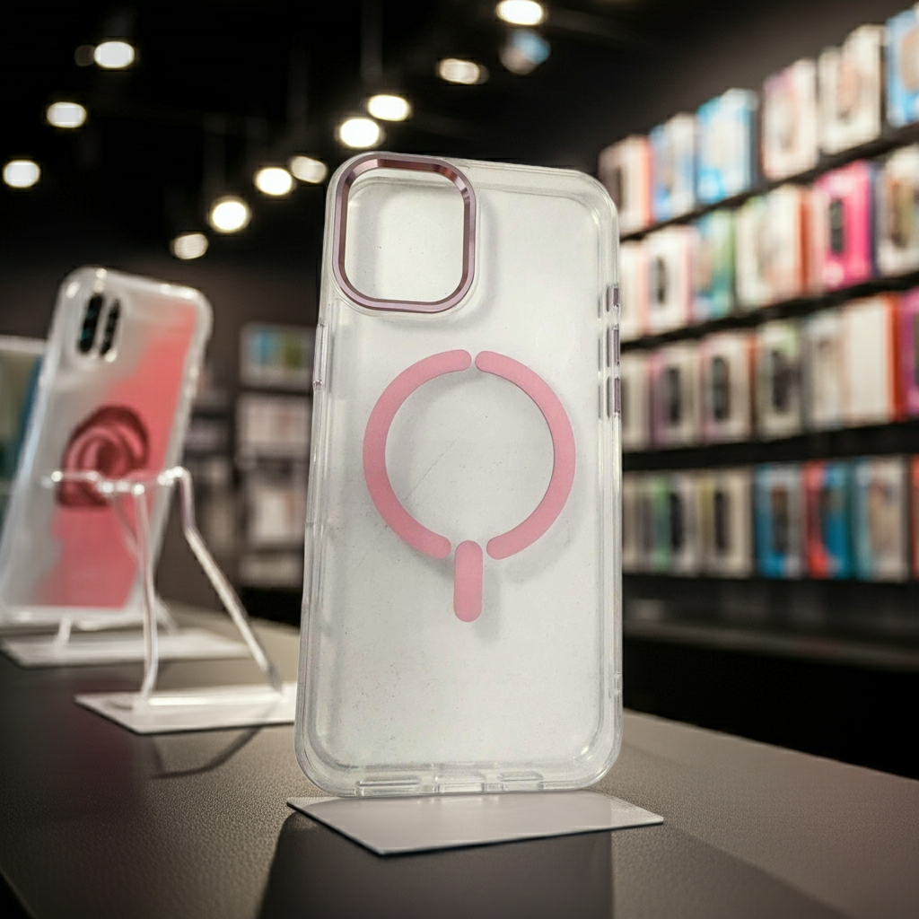 Cover trasparente magsafe Iphone 16 Plus- rosa - MOKO