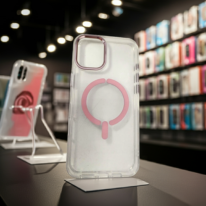 Cover trasparente magsafe Iphone 16 Plus- rosa - MOKO
