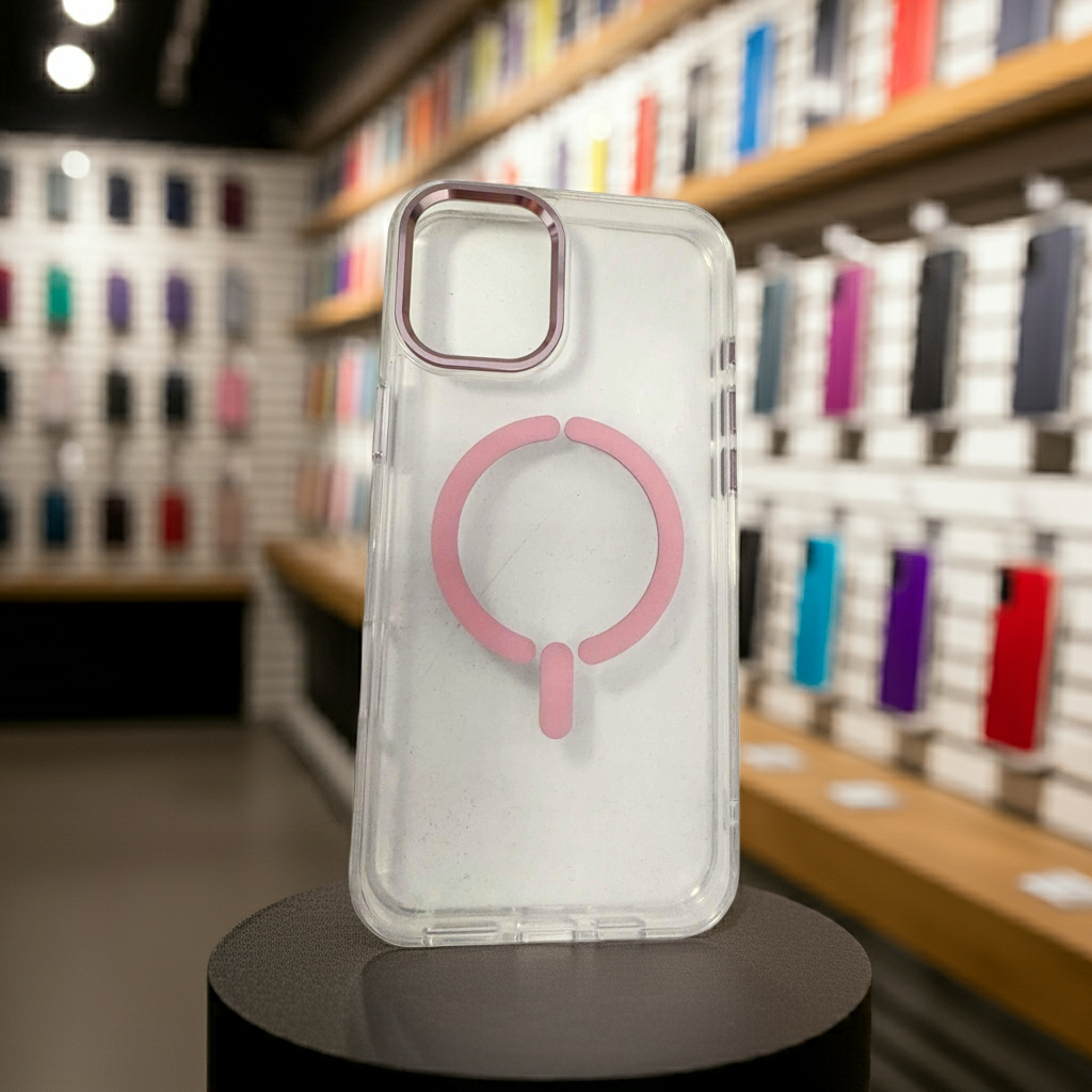 Cover trasparente magsafe Iphone 16 Plus- rosa - MOKO