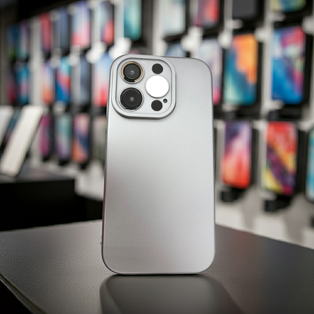 Cover iPhone 14 Pro Max argento - Protezione colorata e stilosa - MOKO