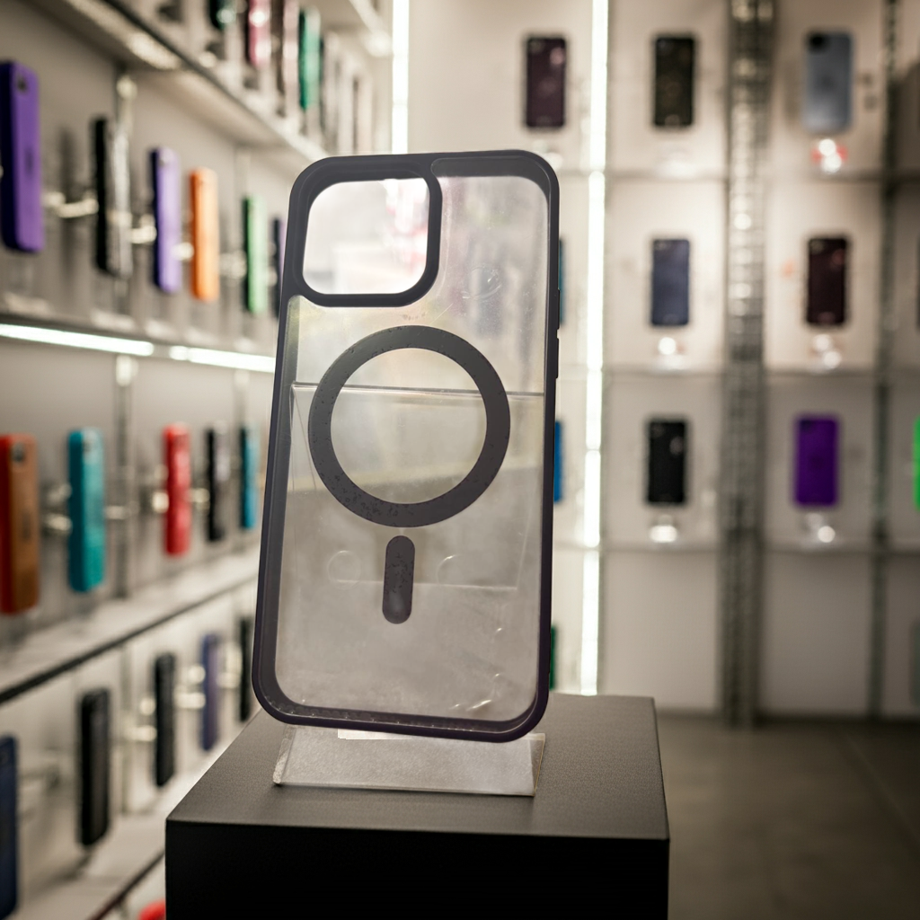 Cover trasparente iPhone 15 Pro Max MagSafe - Viola Scuro - MOKO