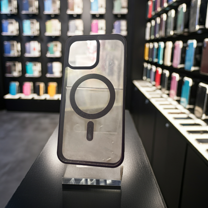 Cover trasparente iPhone 15 Pro Max MagSafe - Viola Scuro - MOKO