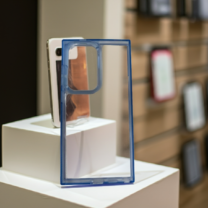 Cover trasparente Samsung Galaxy S24 ultra blu - MOKO