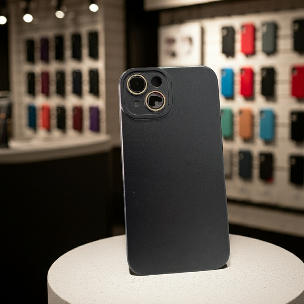 Cover colorata per iPhone 15 nero - Protezione elegante e stilsita - MOKO