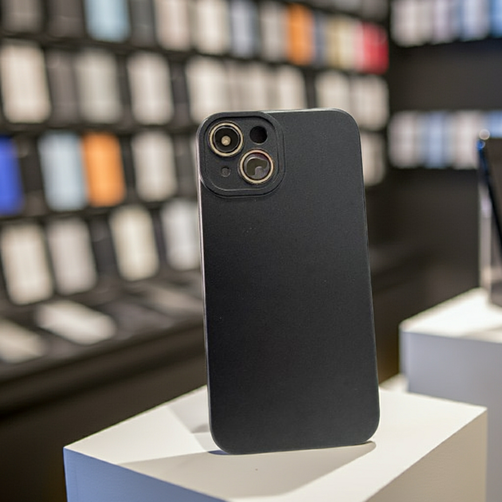 Cover colorata per iPhone 15 nero - Protezione elegante e stilsita - MOKO