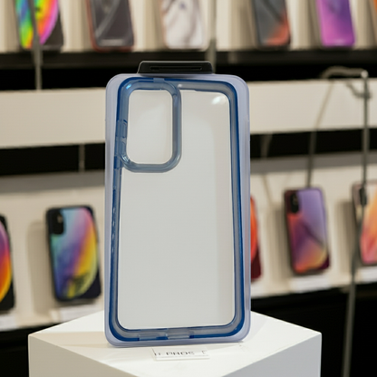 Cover trasparente Samsung Galaxy S24- blu - MOKO