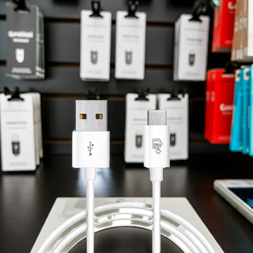 Cavo USB Type C 2 metri bianco per ricarica rapida - MOKO