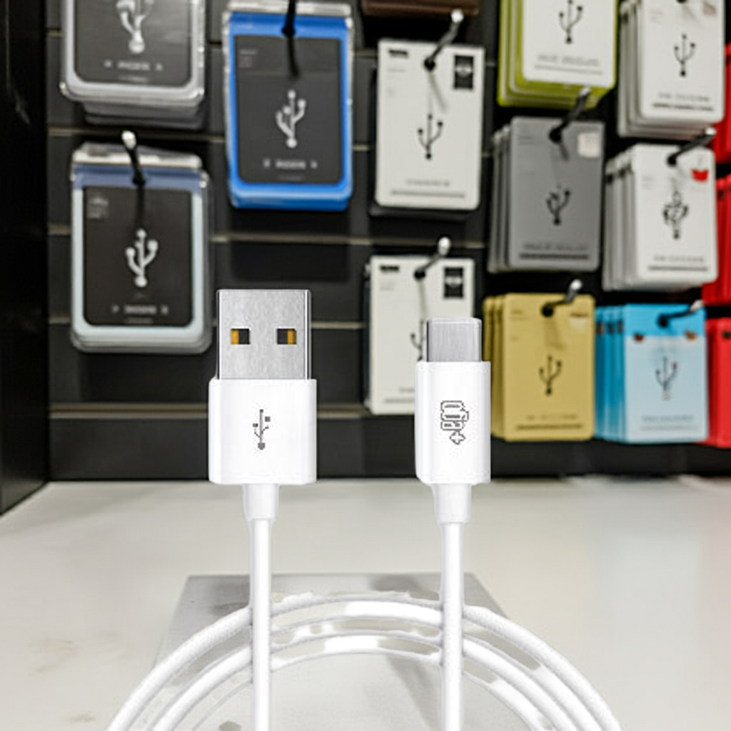 Cavo USB Type C 2 metri bianco per ricarica rapida - MOKO