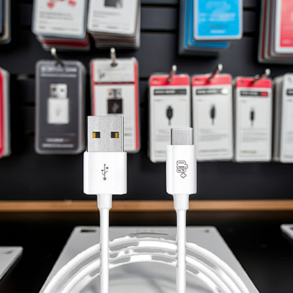 Cavo USB Type C 2 metri bianco per ricarica rapida - MOKO