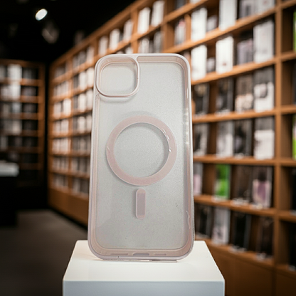 Cover trasparente magsafe Iphone 14 plus- rosa - MOKO