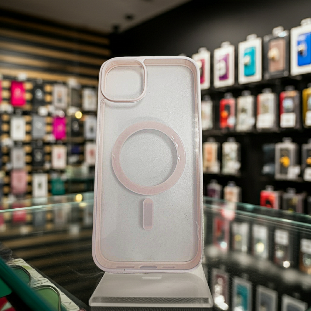 Cover trasparente magsafe Iphone 14 plus- rosa - MOKO