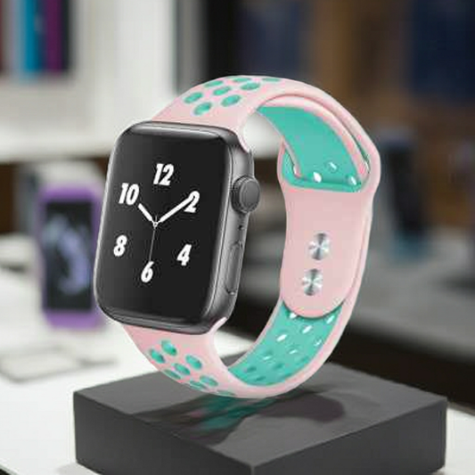 Cinturino Smartwatch Rosa Turchese - Stile e Comfort per il Tuo Orologio - MOKO