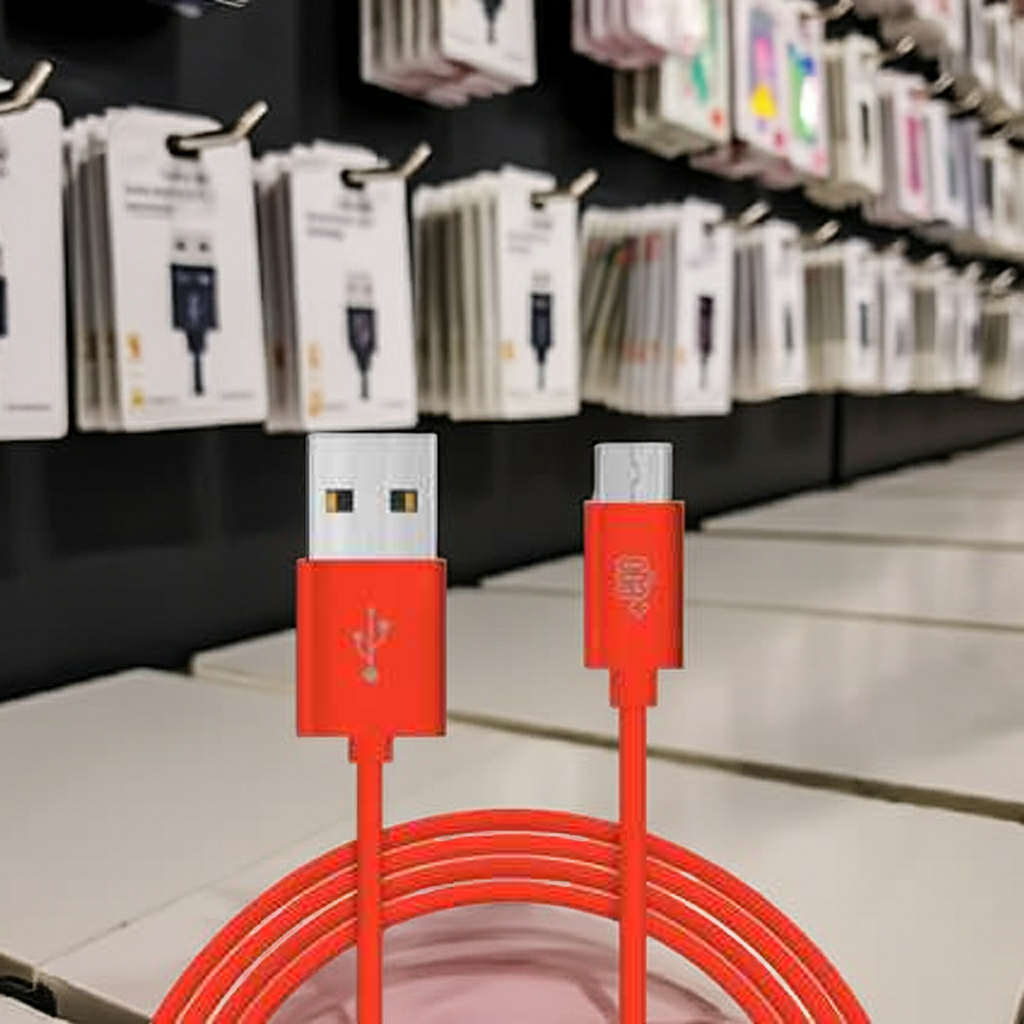 Cavo Dati USB Micro USB Rosso 1 mt Soft Touch per Ricarica e Trasferimento Dati - MOKO