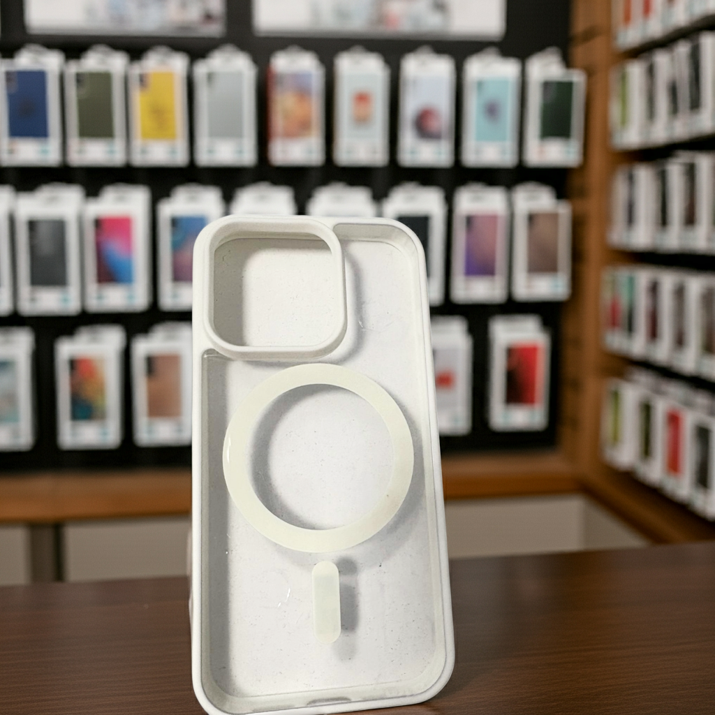Cover trasparente magsafe Iphone 15 Pro- bianco - MOKO