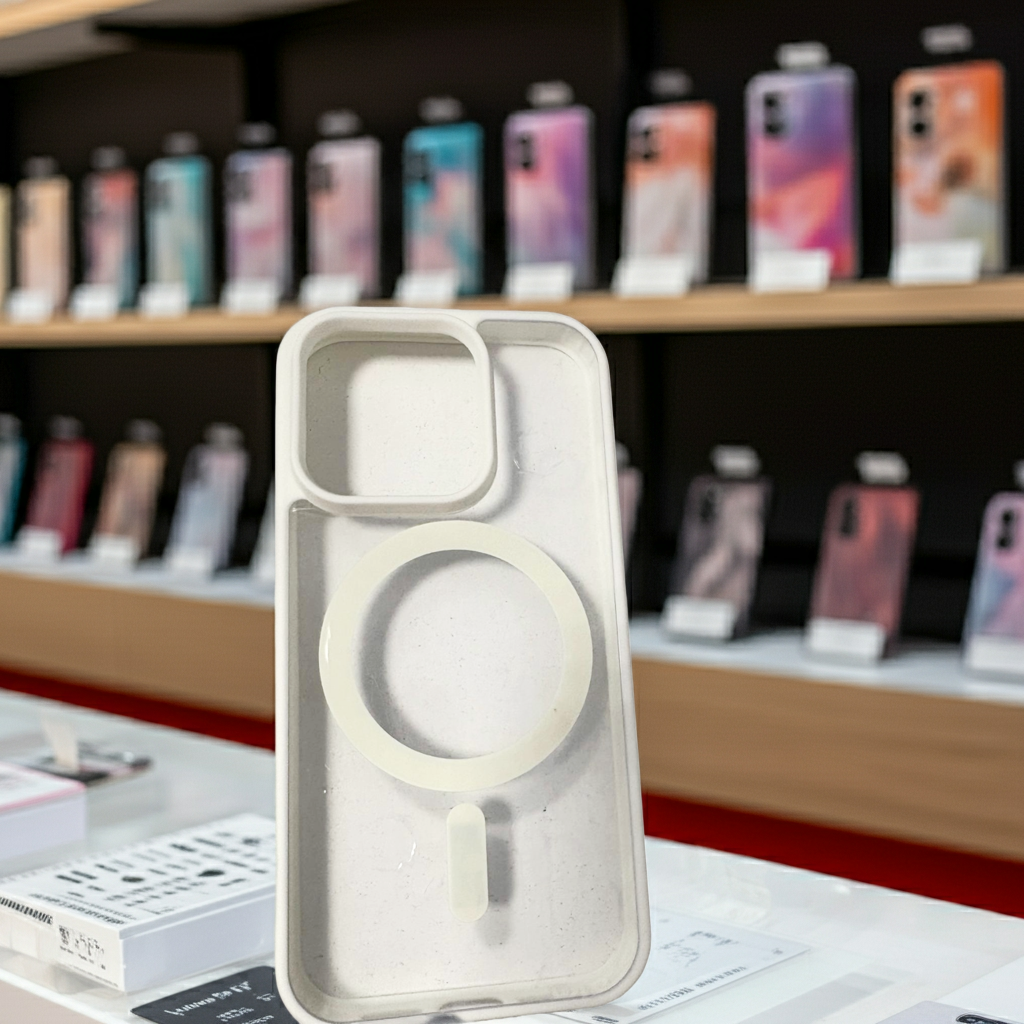 Cover trasparente magsafe Iphone 15 Pro- bianco - MOKO