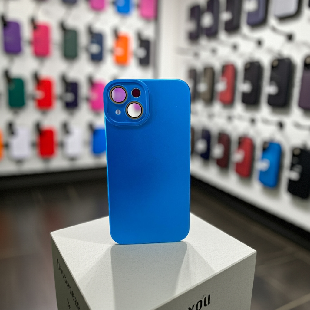 Cover colorata Iphone 15 blu - MOKO