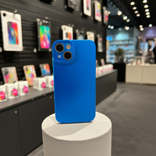 Cover colorata Iphone 15 blu - MOKO