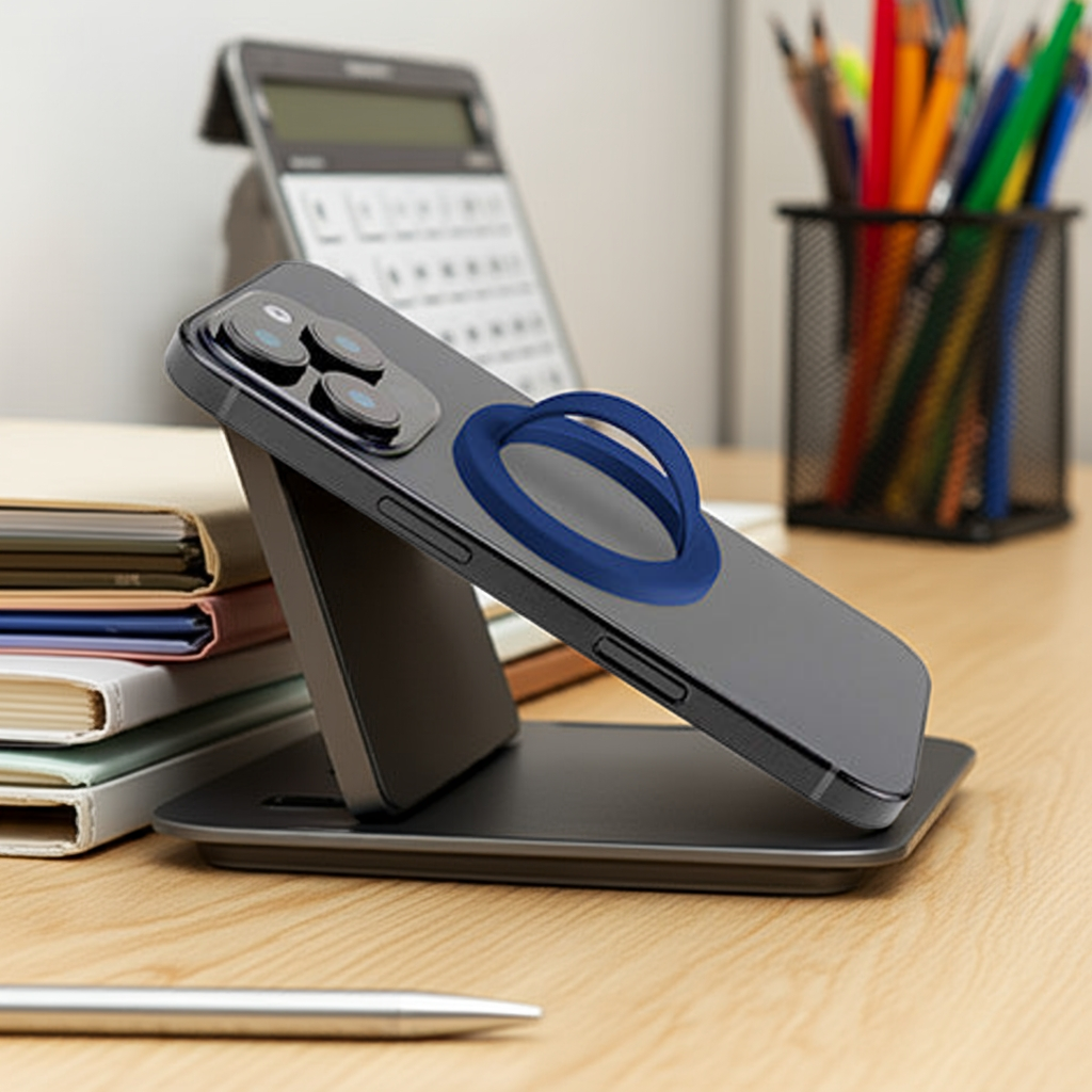 Anello Magnetico Blu per Smartphone - Massima Funzionalità e Stile - MOKO