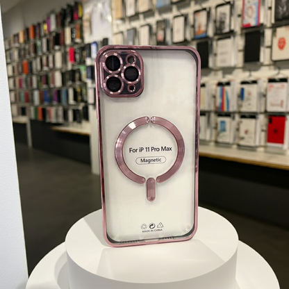 Cover trasparente iPhone 11 Pro Max MagSafe rosa - MOKO