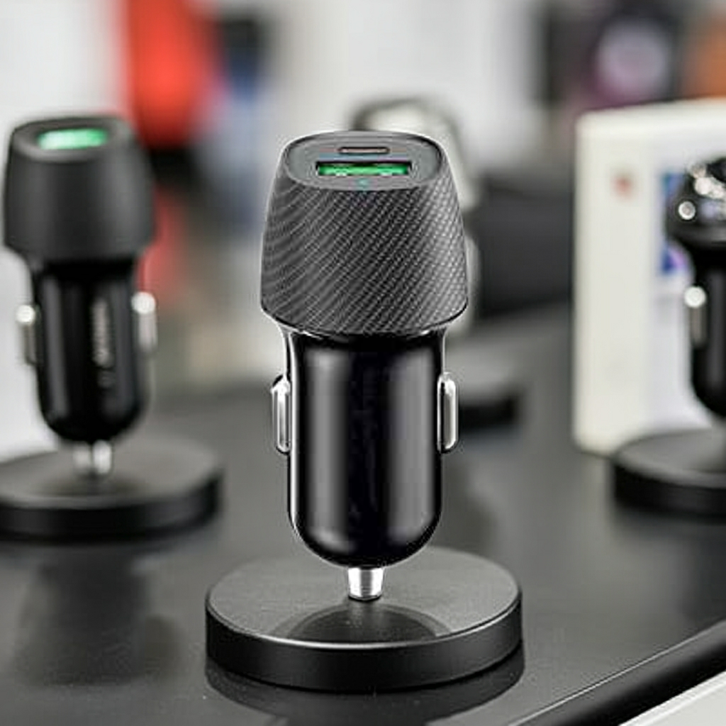 Caricatore auto USB veloce e compatto per ricarica rapida in viaggio - MOKO