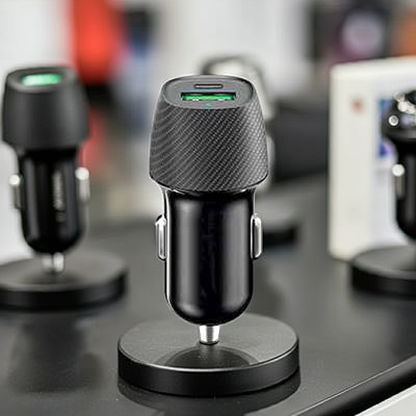 Caricatore auto USB veloce e compatto per ricarica rapida in viaggio - MOKO