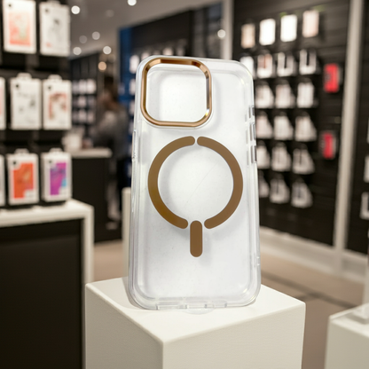 Cover trasparente magsafe Iphone 15 Pro- rame - MOKO