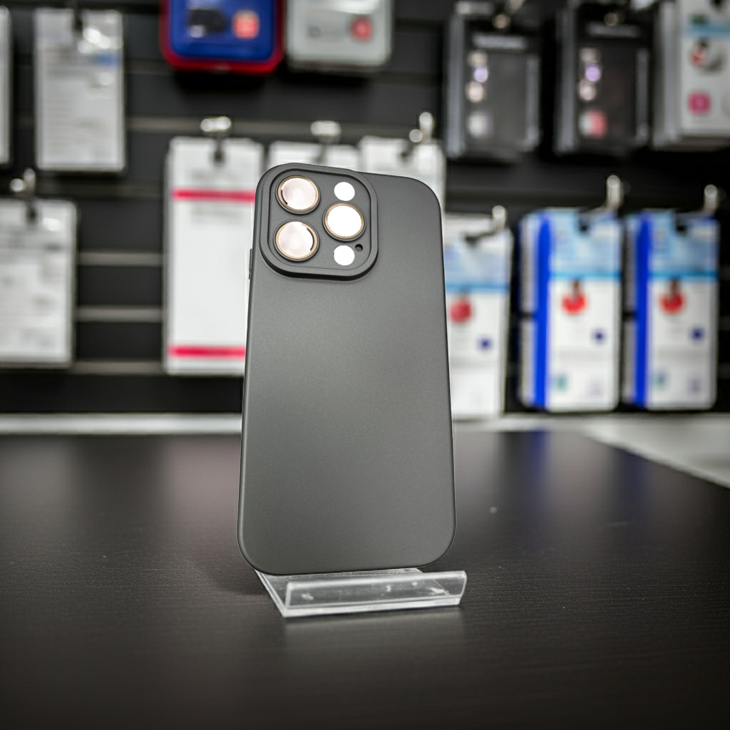 Cover colorata iPhone 15 Pro Max color  titanio - Protezione elegante e moderna - MOKO