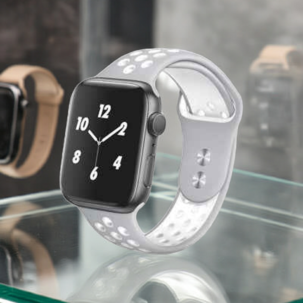 Cinturino smartwatch argento bianco per un'eleganza moderna - MOKO