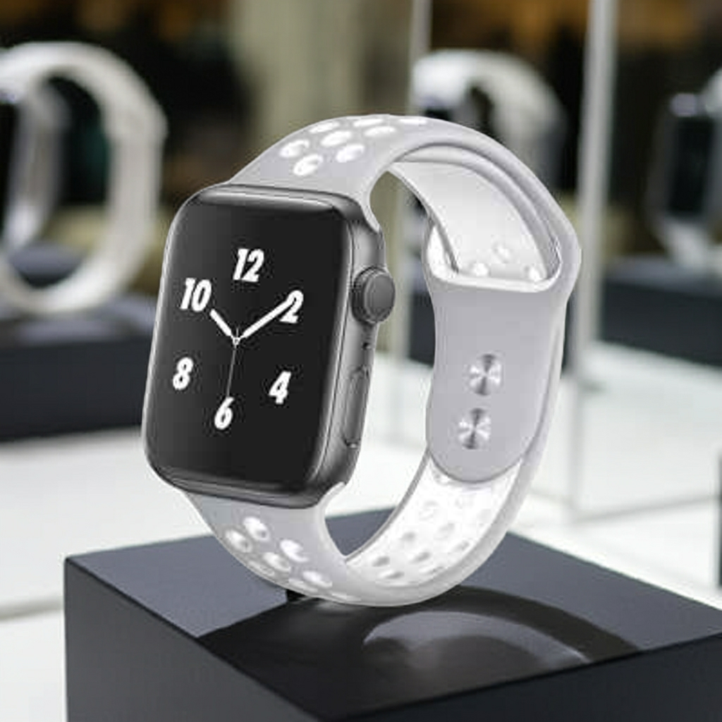 Cinturino smartwatch argento bianco per un'eleganza moderna - MOKO