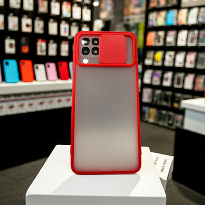 Cover semitrasparente Galaxy A22 4G rossa - MOKO