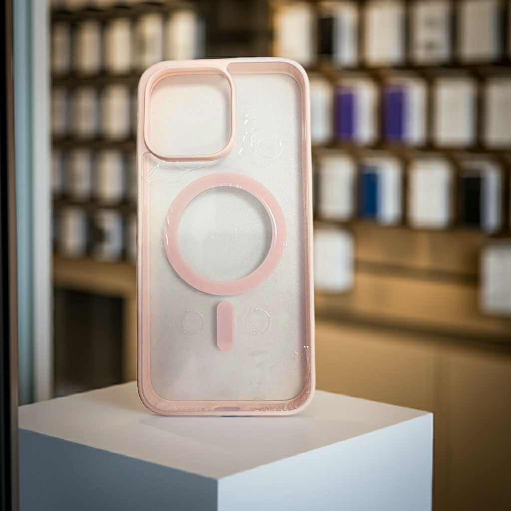 Cover trasparente iPhone 14 Pro Max MagSafe rosa chiaro - MOKO