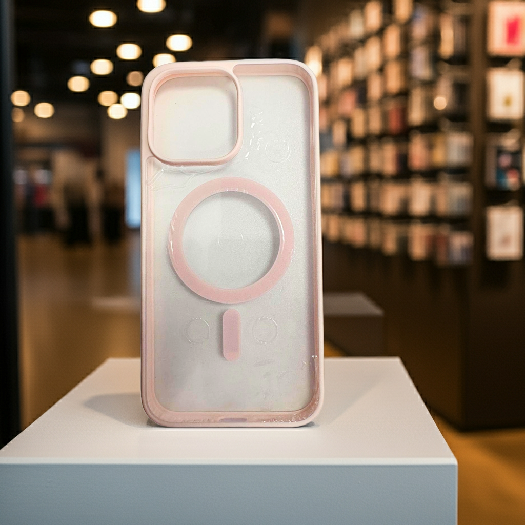 Cover trasparente iPhone 14 Pro Max MagSafe rosa chiaro - MOKO